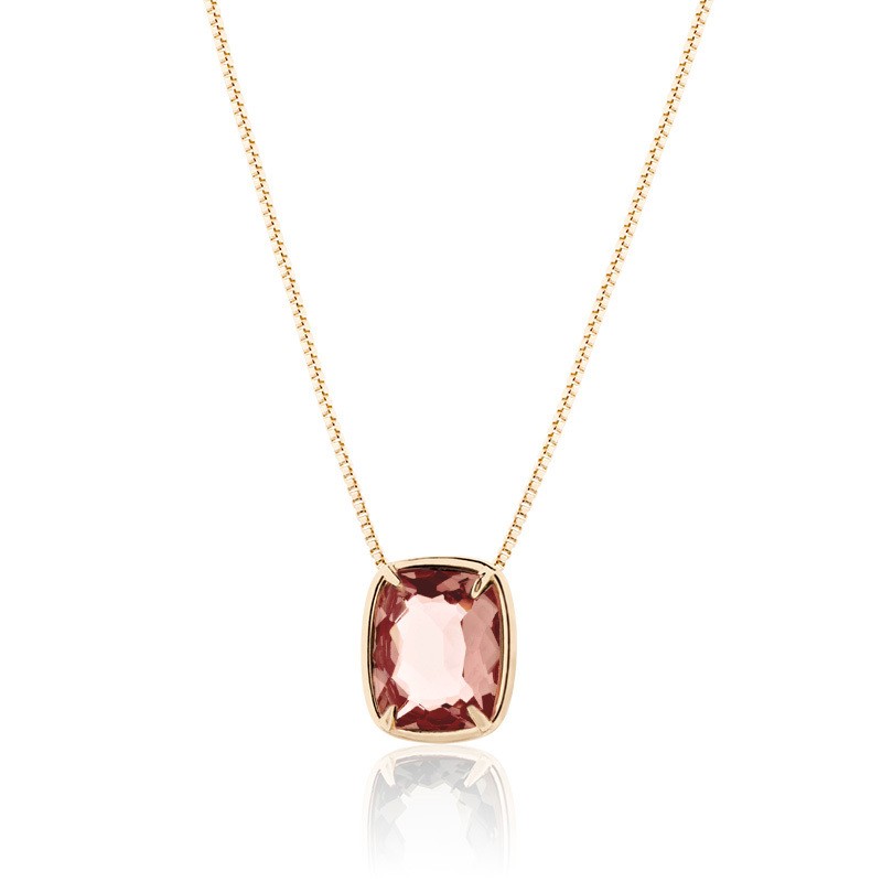 Gargantilha Cristal Fumê - 1900867 - Coleção Leveza